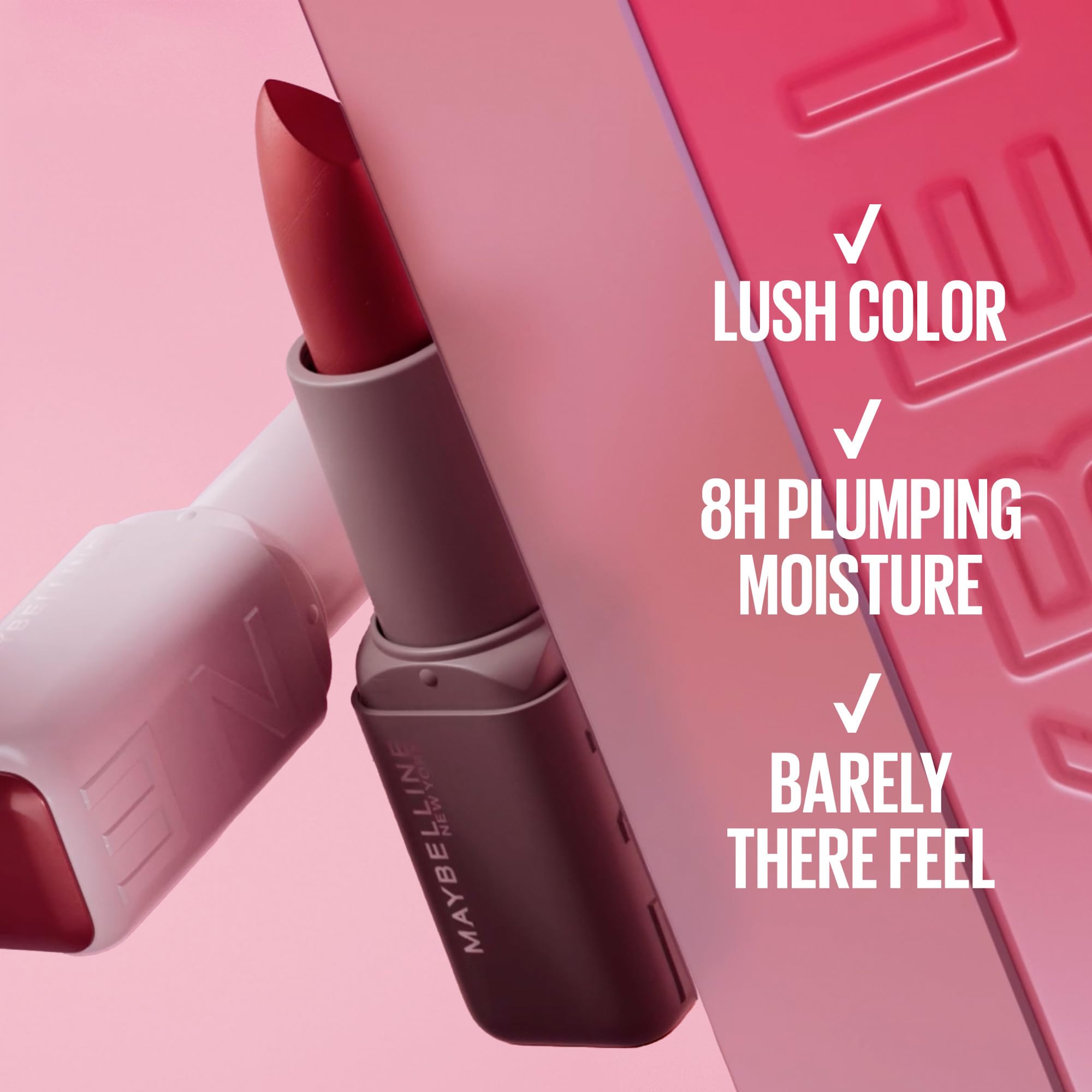 MAYBELLINE Slip On Serum Lipstick, Hydrating Lip Makeup with 8HRs of Lip Plumping Moisture with Hyaluronic Acid + Oil Blend, Maybe It's... (Terracotta Rose Nude Matte) — view 5