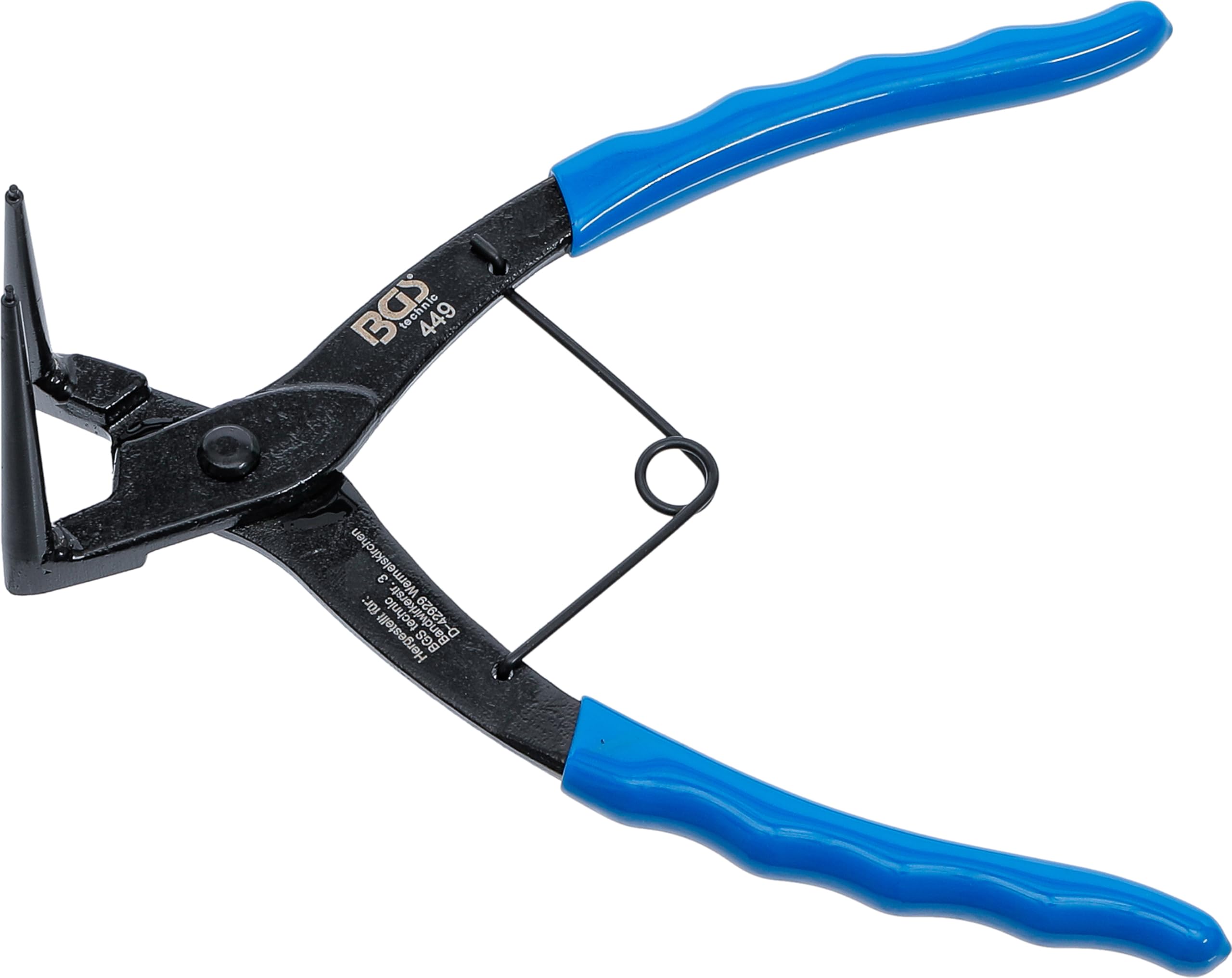 Bgs Black/Blue 449 | Circlip Pliers | 90° | For Inside Circlips | 165 Mm