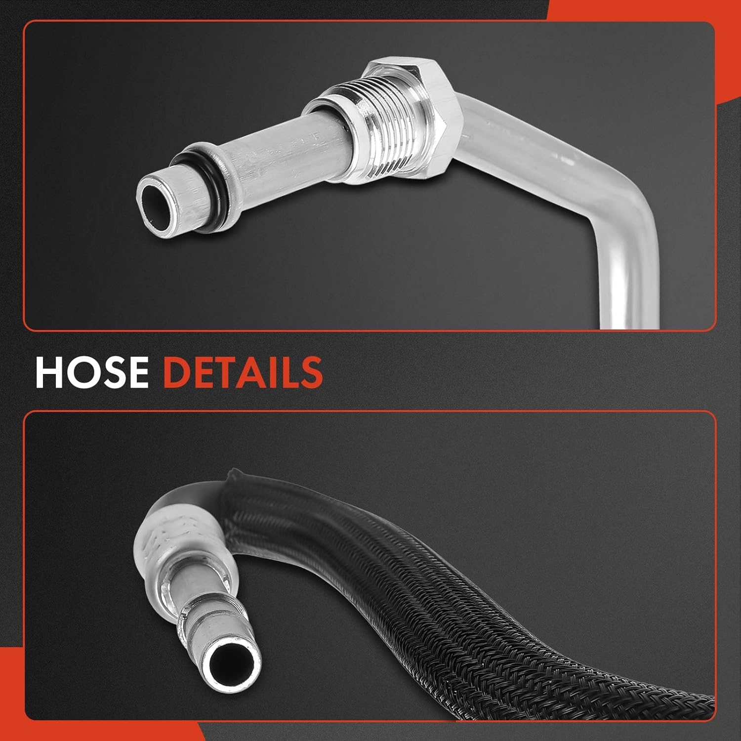A-Premium Automatic Transmission Oil Cooler Line Hose Assembly Compatible with Ford Edge 2012-2014 & Lincoln MKX 2012-2015