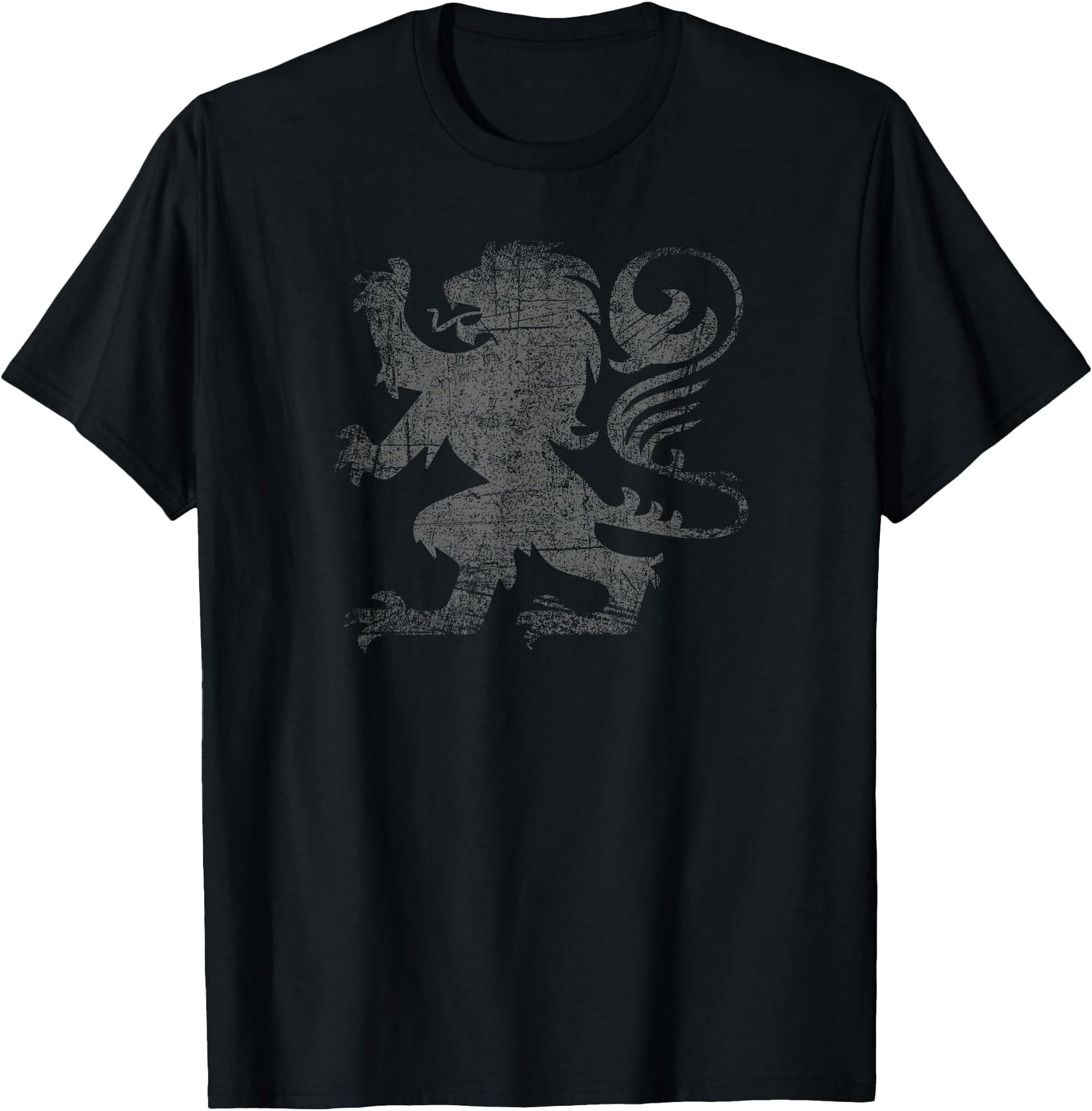 Scottish Flag Lion Rampant Heraldry Distressed Flag Scotland T-Shirt