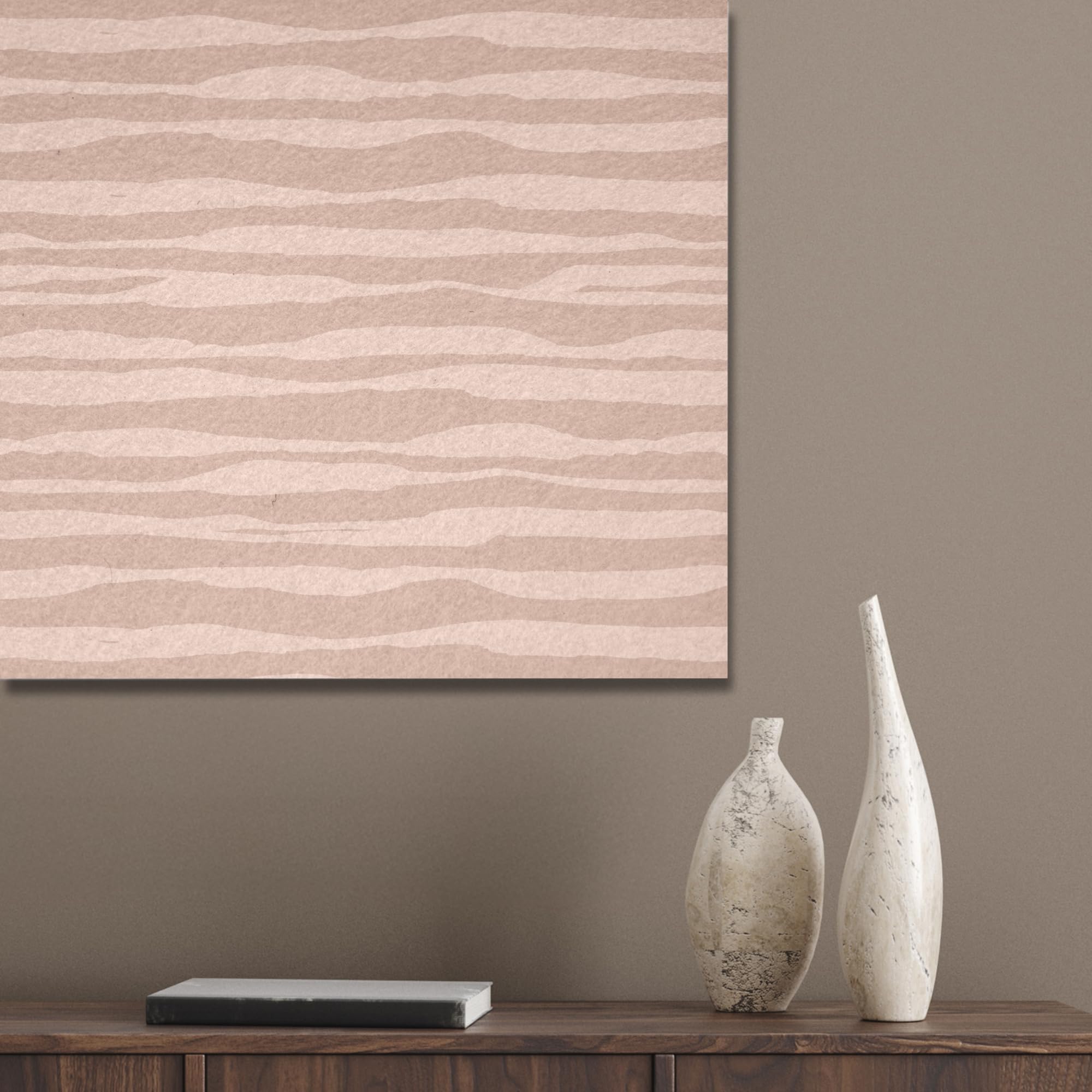 MuchoWow© Pannelli Fonoassorbenti Parete Acustici 80x60 cm Insonorizzanti Pannello Fonoassorbente Design Isolante Acustico Fonoisolanti Insonorizzazione Stanza Strisce - Rosa - Fantasia
