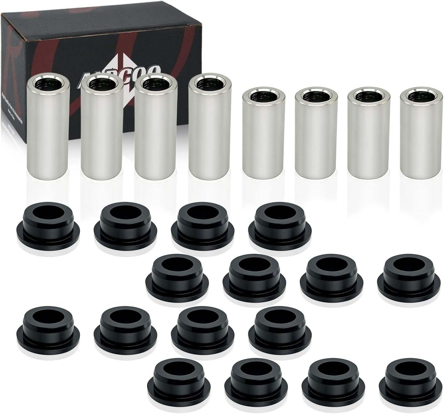 Front & Rear Shock Absorber Bushings Sleeve Kit 16Pcs For 2009-2024 Polaris Ranger 500 570 700 800 900 1000 Diesel PRO XD