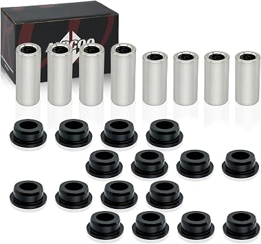 Front & Rear Shock Absorber Bushings Sleeve Kit 16Pcs For 2009-2024 Polaris Ranger 500 570 700 800 900 1000 Diesel PRO XD