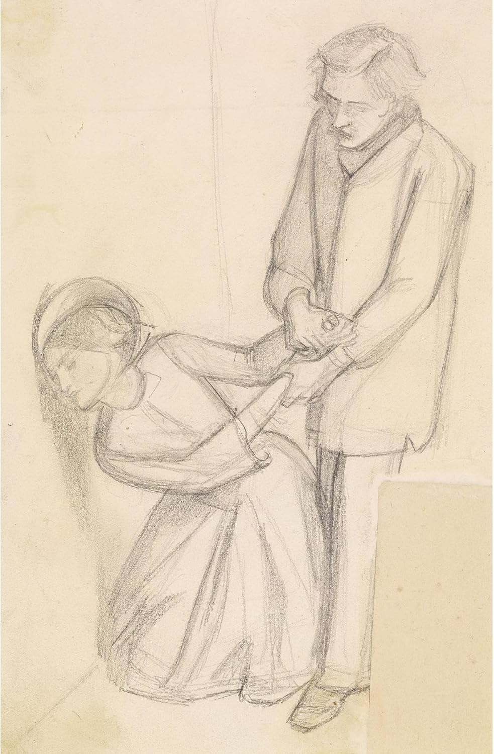 ArtDirect Found (1854) Unframed Art Print Giclee Poster by Dante Gabriel Rossetti - Ready for Framing with Customization Sizes 7x10, 9x14, 13x20, 24x36, 31x48 and 39x60 inches