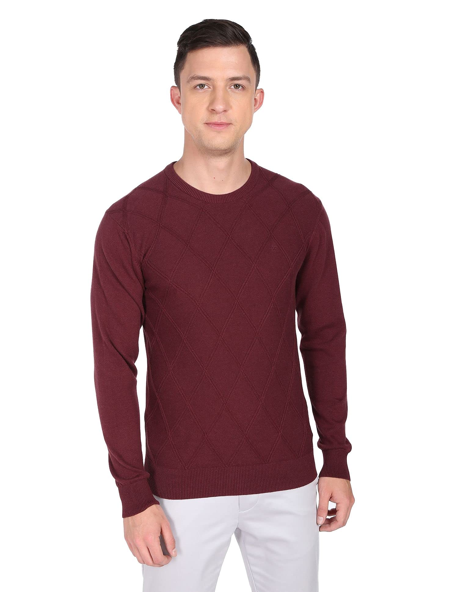 Mens Cotton Crew Neck Modern Sweater-image-7