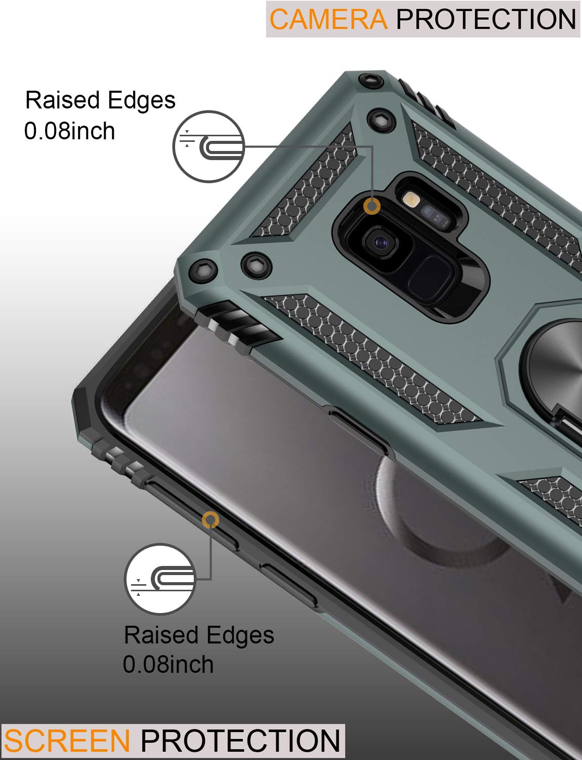 Amazon.com: LUMARKE for Galaxy S9 Case,Pass 16ft. Drop Tested with