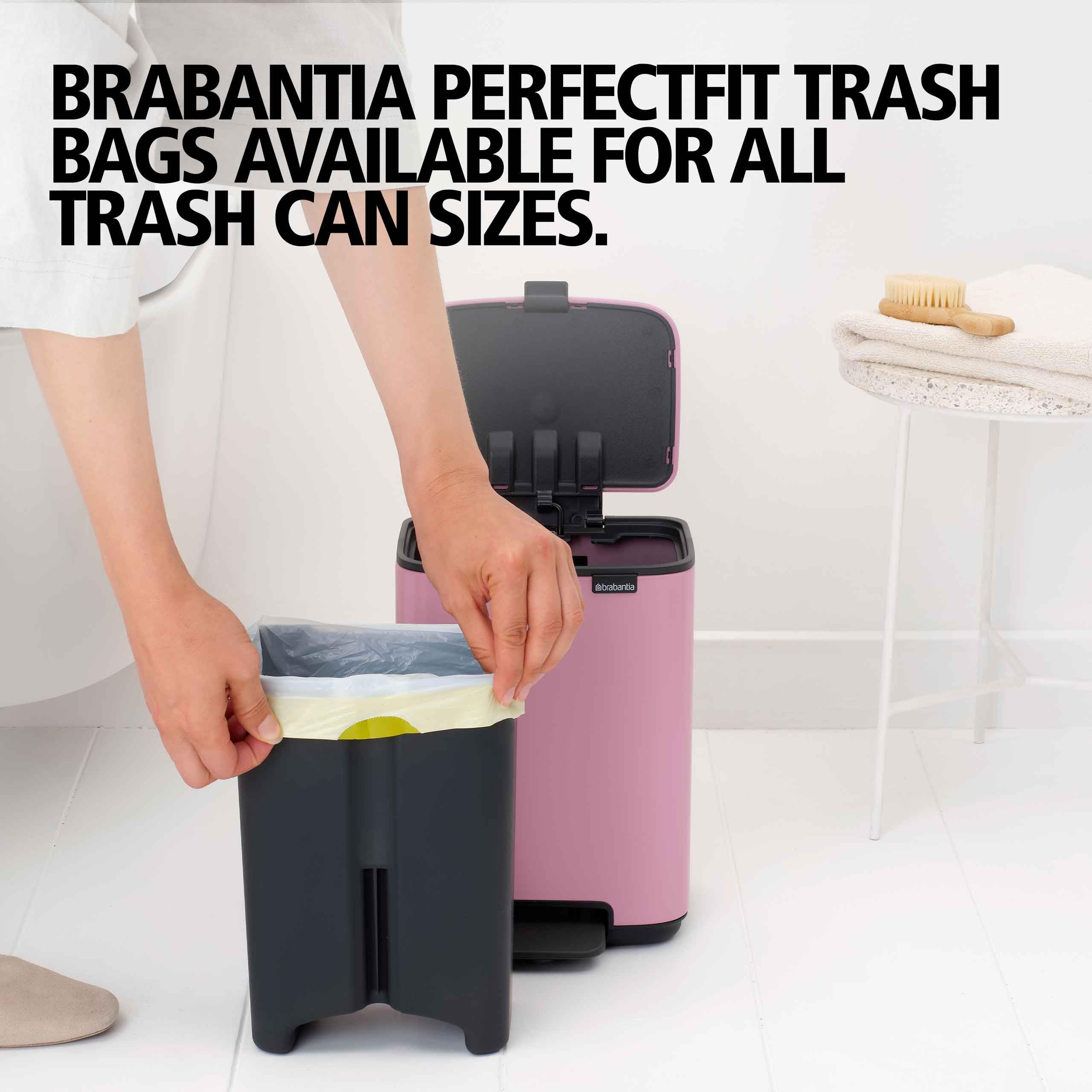 Amazon.com: Brabantia Bo Pedal Bin 1.1 Gallon/4L (Lilac Pink
