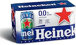 Heineken Cerveja Lager, Sem Alcool Lata 269ml, Pack 8 Unidades