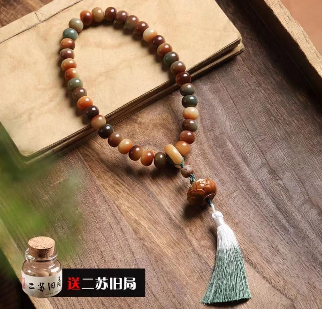 Bransoletki z koralików, różańce, 108 koralików Buddy na rękę Bodhi, bransoletki z wieloma pętelkami, koraliki Bodhi dziecko Buddy do jogi buddyjska modlitwa różańcowa biżuteria z kamieni szlachetnych