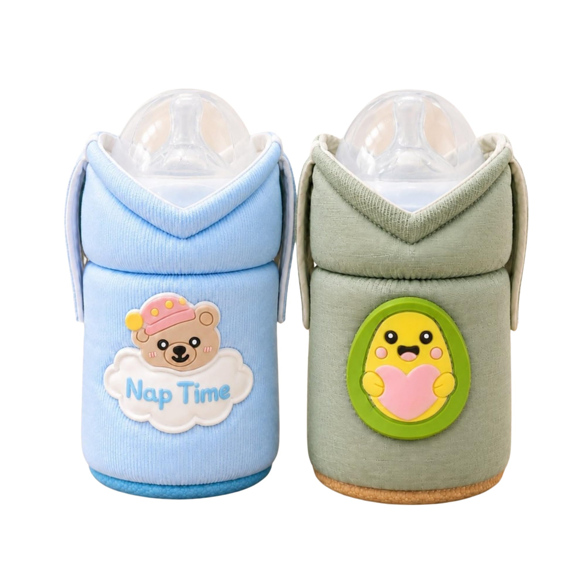 THE LITTLE LOOKERS Feeder Cover Sleeve with Handles | Soft Protective Baby Bottle Holder | Water-Resistant Cover with Anti-Slip Base | Fits Wide-Neck Bottles, Compatible with Philips Avent 125ml-picture-17
