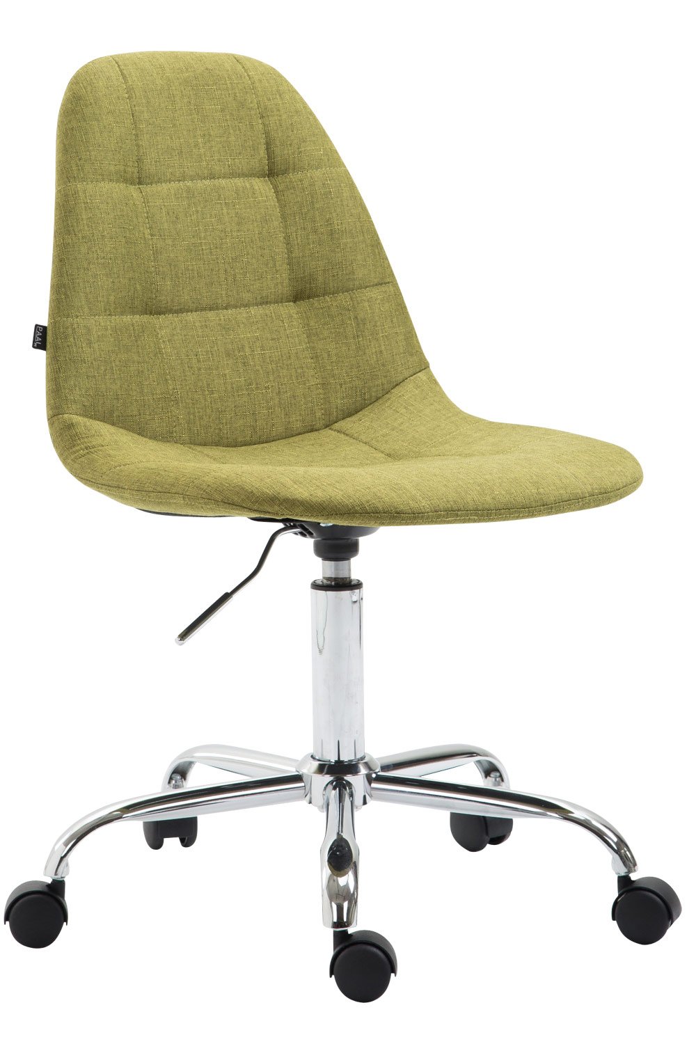 Silla De Oficina Moderna Reims Tapizado En Tela I Silla De Escritorio con Respaldo I Silla De Ordenador con Ruedas I Color:, Color:Verde Claro