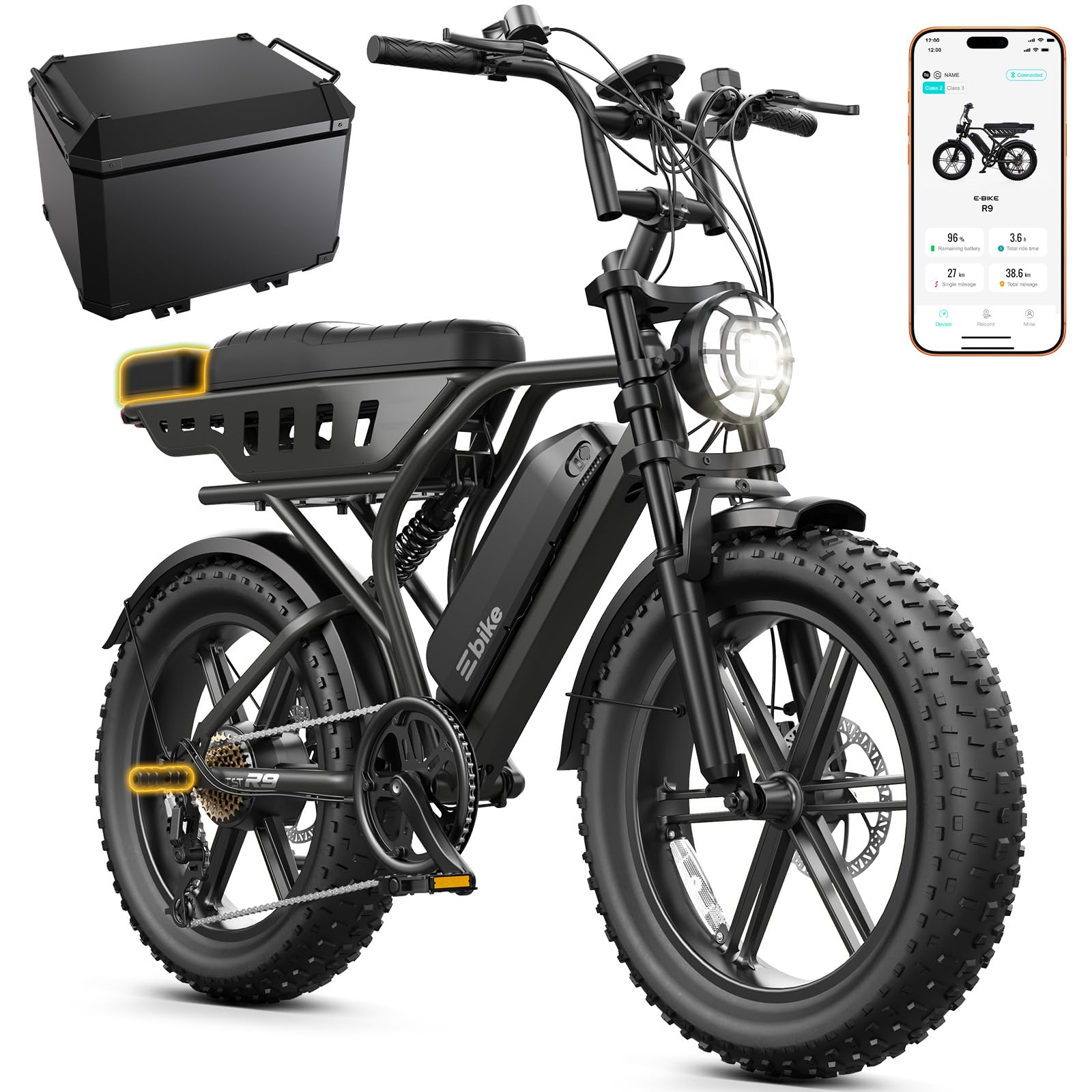 TST 1500W Peak Electric Bike for Adults, 20