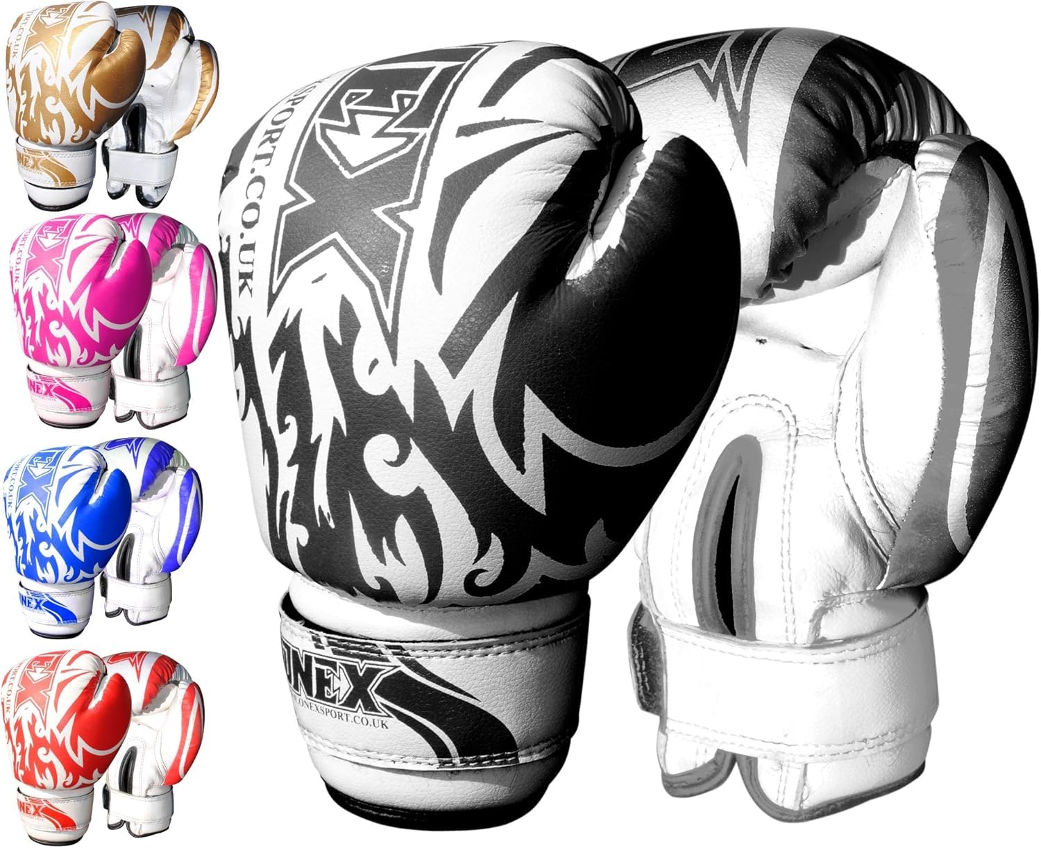 MMA UFC Gloves Leather Junior Girls boys Knuckle Wrist Protection, Kids Sparring Gloves for Training, Boxing, Punching, Mixed Martial Arts 2oz, 6oz (6ozBlk)
