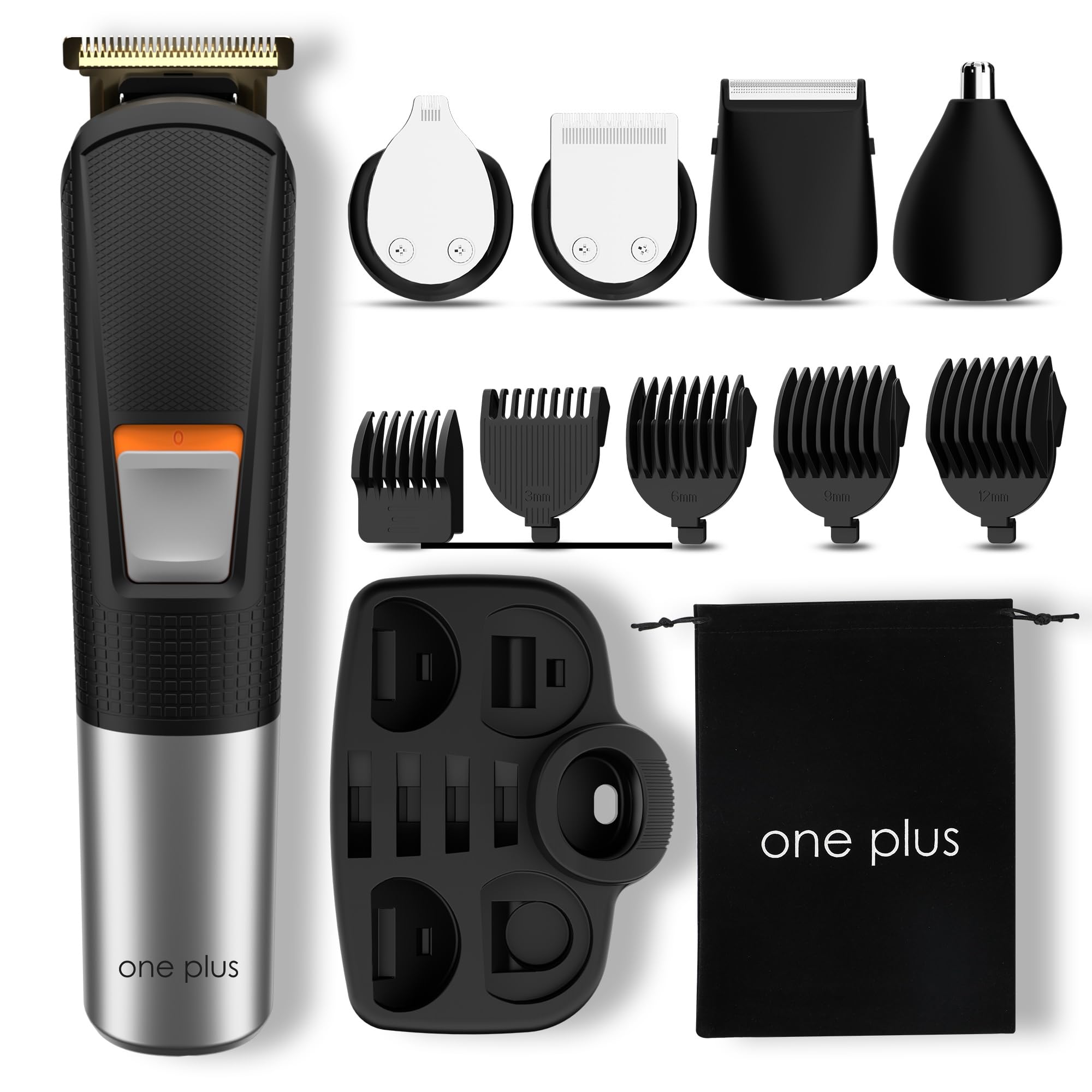 One Plus OP 27 Cordless Professional Hair Trimmer Titanium Coated Blade Waterproof Trimmer 120 min Runtime 12 Length Settings (Black) (B0DDH5BZBH) Amazon Price History, Amazon Price Tracker