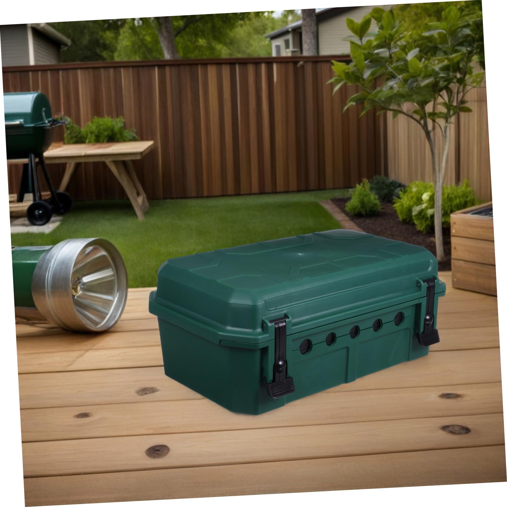 Caja Eléctrica para Exteriores Protección Resistente para Enchufes y Cables Diseño Espacioso para Herramientas de Jardín y Luces Festivas Instalación Sencilla y Portátil para Uso
