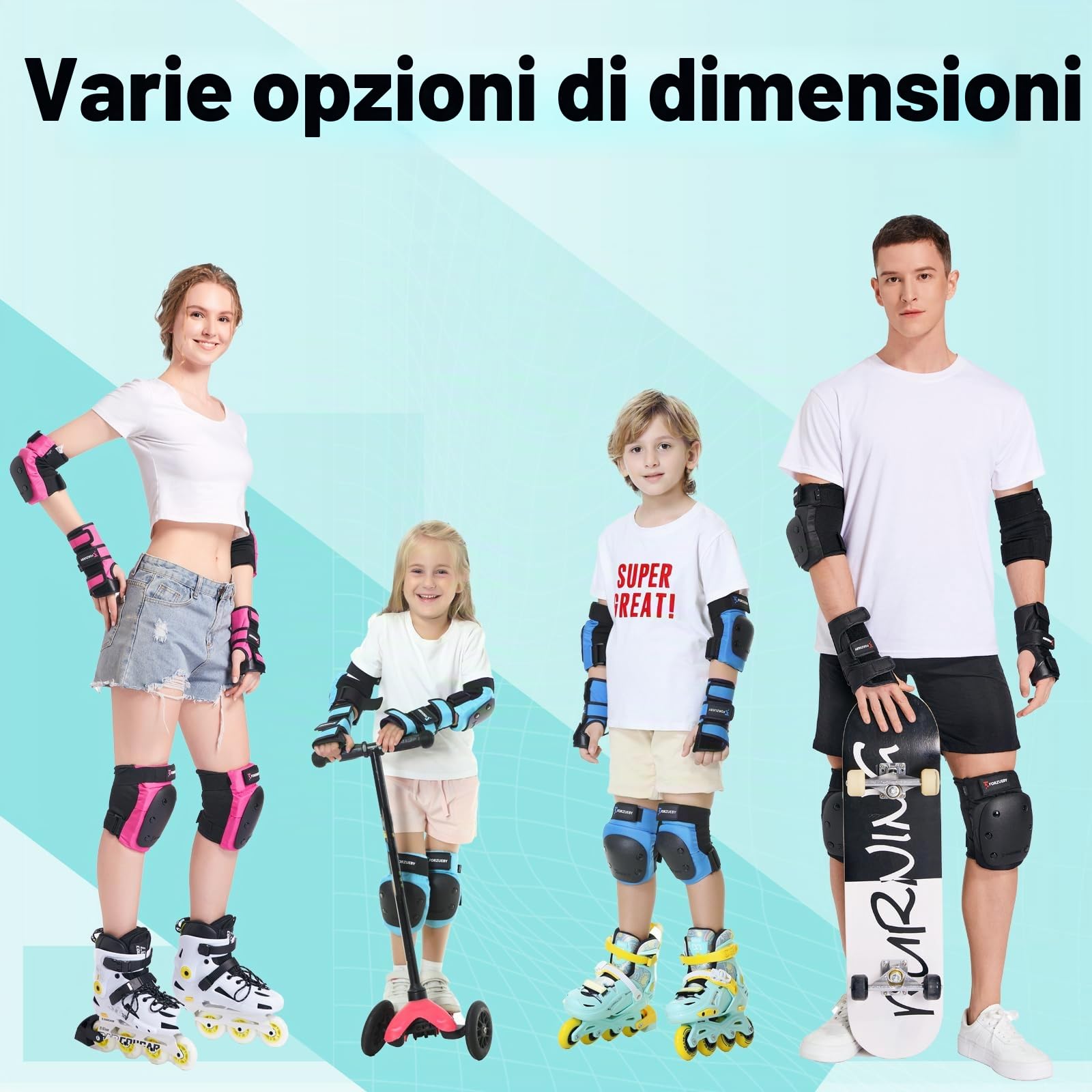 Forzueby Hj-hb1 - Ginocchiere Adulti/Bambini