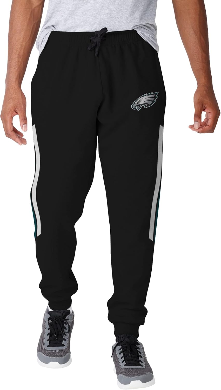 FOCO Philadelphia Eagles NFL Mens Team Stripe Joggers - S