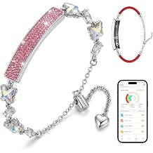 Smart Bracelet for Women Jewelry Fitness & Activity Trackers with 24/7 Activity Heartbeat, Rhythm & Recovery, Adjustable Screenless Tracker for Women