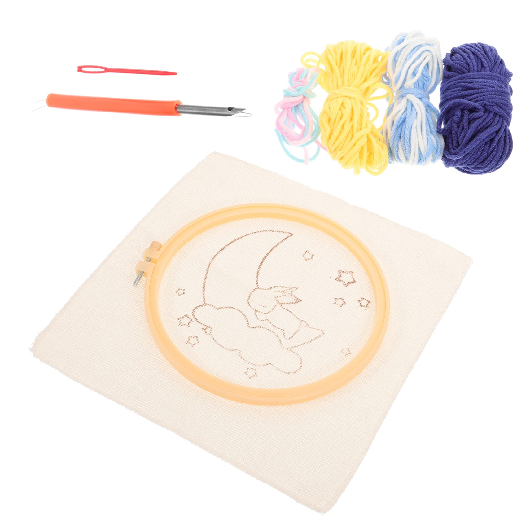 Lurrose 3sets Kit Di Ricamo Per Principianti Con Aghi Da Punzonatura Completo Per Adulti Facile Da Usare Per e Attività Creative Include Strumenti e Accessori Per Ricamo Decorativo