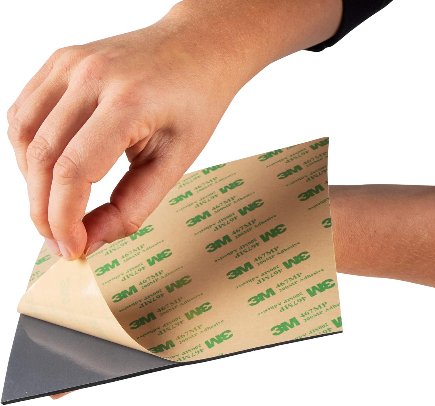 Isolate It!: Sorbothane Acoustic and Vibration Thin Film Square (0.080 x 6 x 6) with 3M Adhesive 70 Duro - 1 Sheet