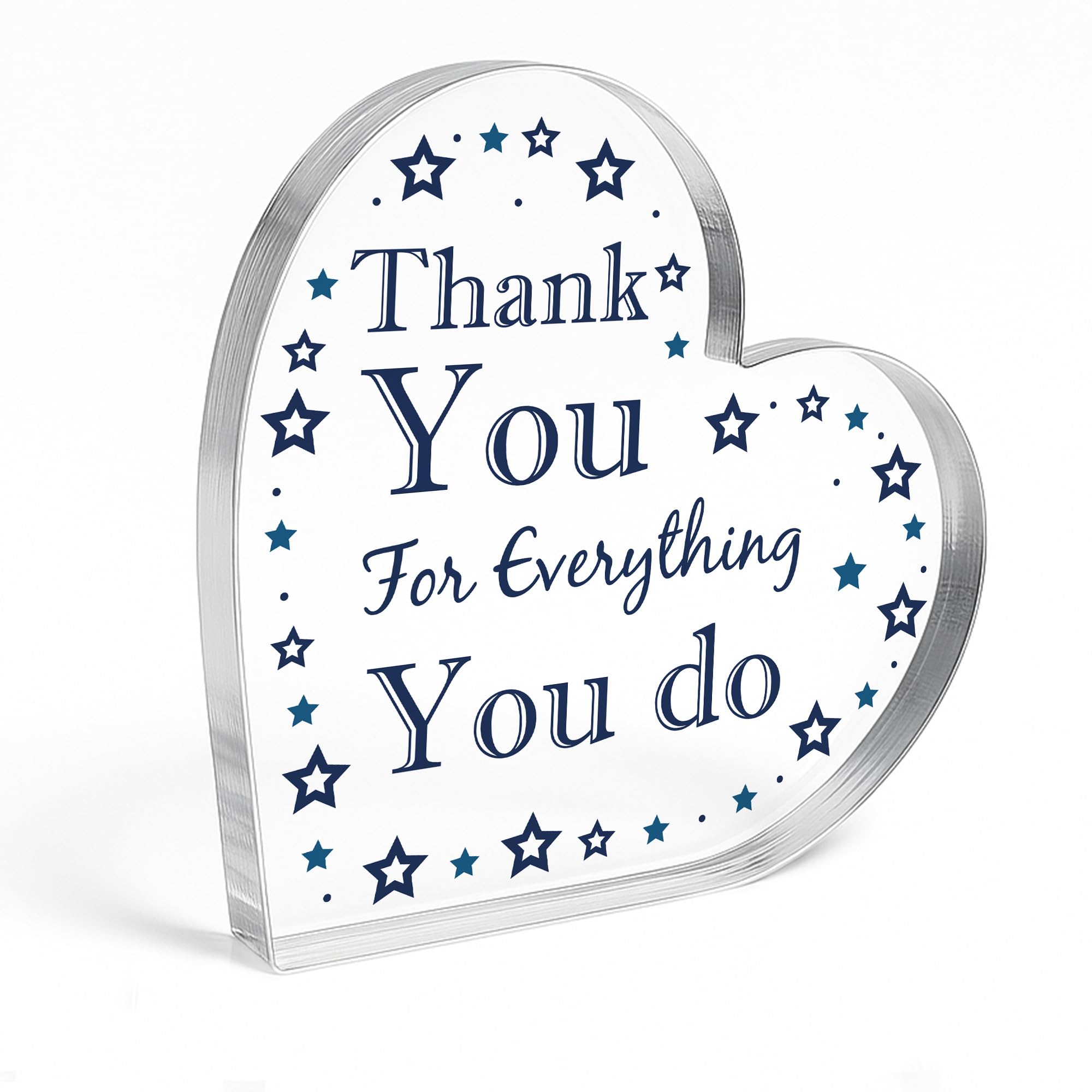 Red Ocean Thank You For Everything You Do Gift For Teacher Colleague Volunteer Friend Acrylic Plaque Thank You Gift For Him Her Men Women Family Volunteer Gift Teacher Gift Keepsake