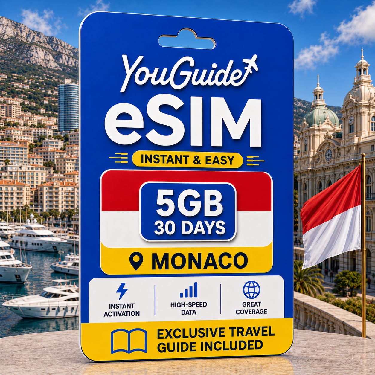 Monaco eSIM 5GB 30Days