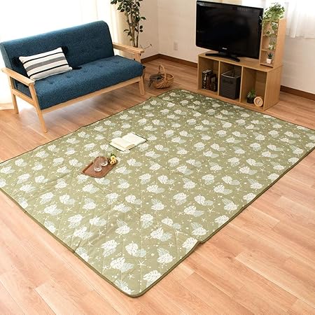 Amazon 冷感 ひんやり ラグ 3畳 長方形 洗える 春 夏 クリスプ グリーン ラグマット カーペット 接触冷感 モンテスラ 南国風 180 240cm ラグ カーペット オンライン通販