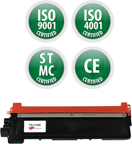 Miniatura 5 de Tinta y tóner premium | Cartucho de tóner refabricado para TN-210M - Cartucho de impresora láser de rendimiento estándar compatible con Brother