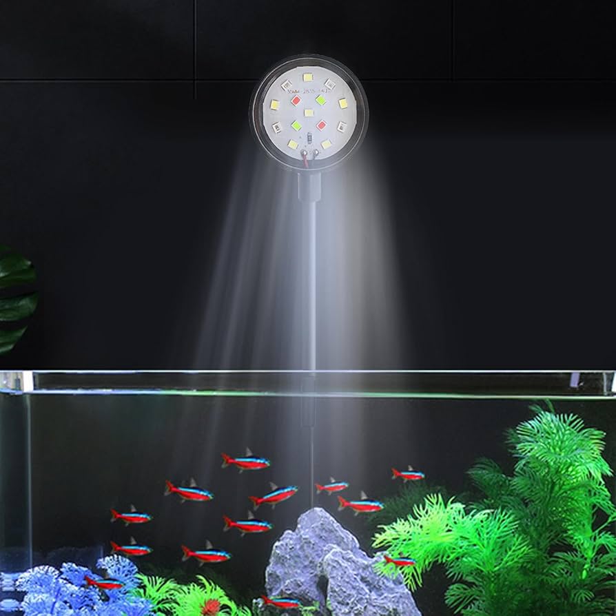 【水槽用LEDライト／スポットライト クランプ式】 Amazon.co.jp: LED水槽ライト - 360° クランプ マウント水槽照明