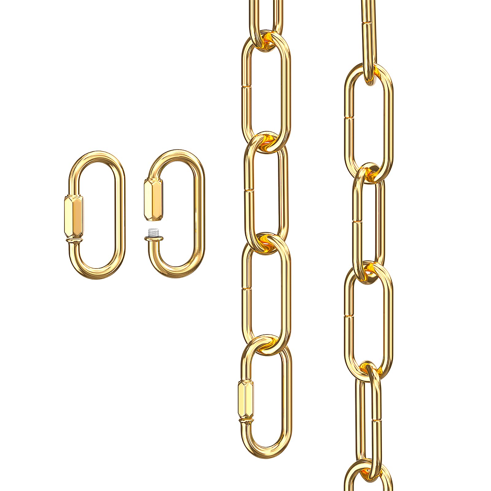 garini 10 Feet Industrial Black Light Fixture Chain, Adjustable Metal Pendant Chandelier Chain Extension with Detachable Link, Maximum Load is 66 Pounds — Amazon image 19