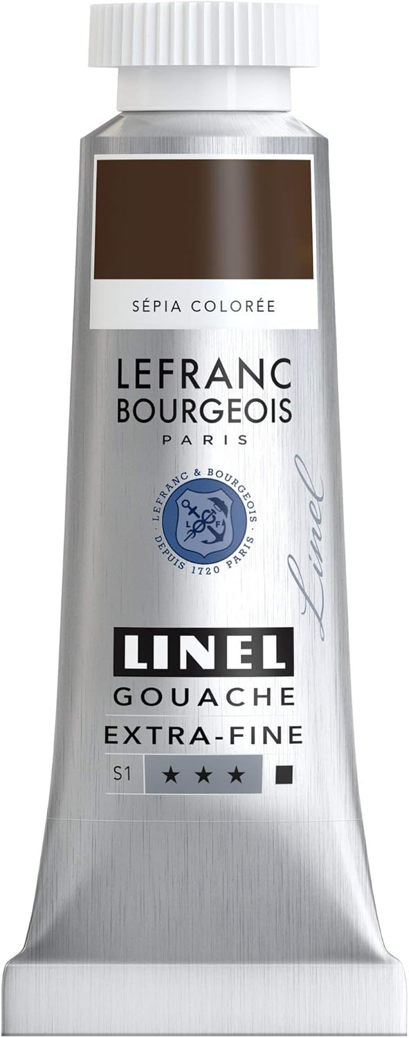 Lefranc Bourgeois Linel Extra-Fine Gouache Paint, 14 ml (Pack of 1), Cypress Green 14 Millilitre