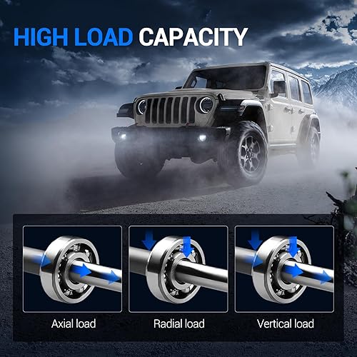 Miniatura 8 de Autoround Conjunto de cubo de rodamiento de rueda delantera 515020 compatible con Ford F250 Super Duty 1999-2004  F350 Super Duty 4x4, Excursion