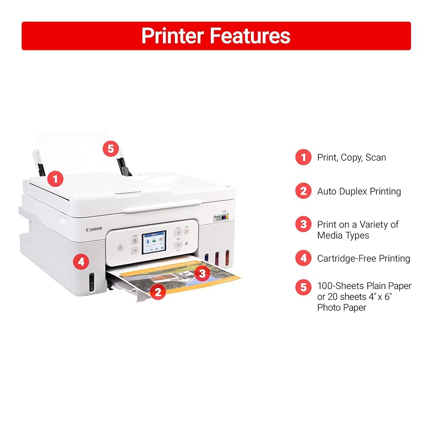 Canon PIXMA G4280 Wireless, MegaTank All-in-One Inkjet Printer