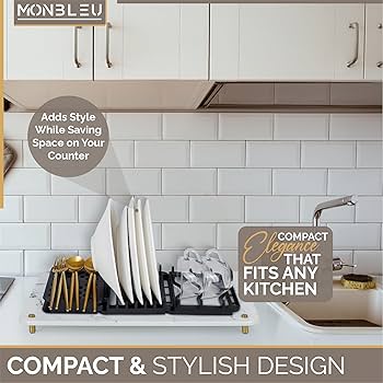 Dricar Draining At, Super Absorbent Dish Drainer At, Quick Dry Kitchen Sink Dish Drainer At