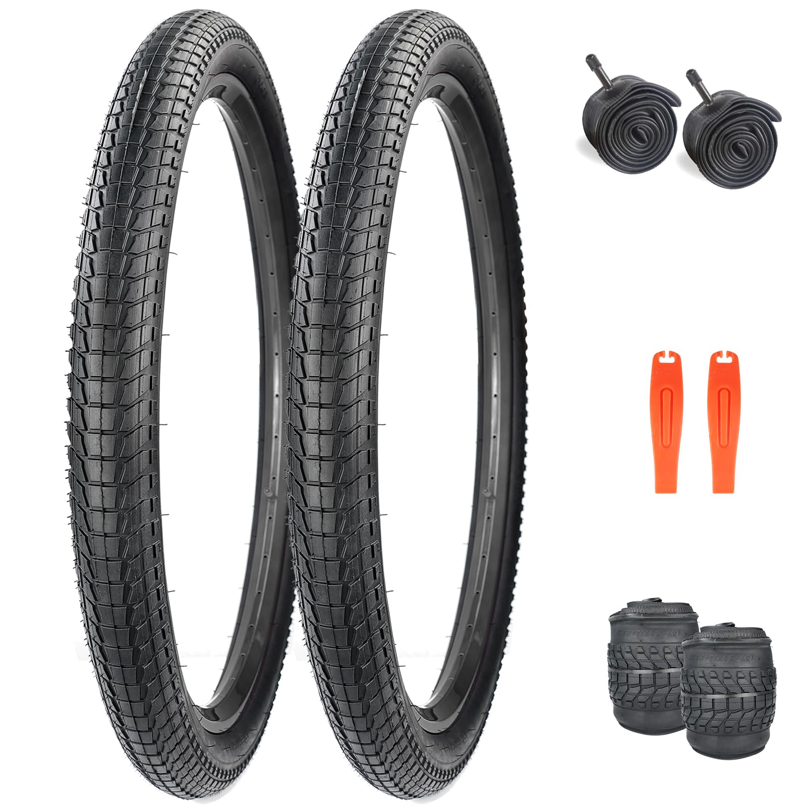 WEEROCK Fahrradreifen 20x2.125,24/26 x2.25 Pannensicher 20/24/26 Zoll Faltbarer Reifen für Mountainbike, MTB Fahrrad, BMX,Stadtfahrrad