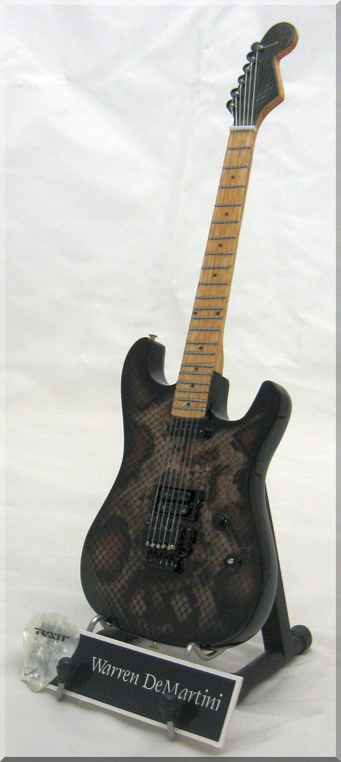 ARTSTUDIO35 Warren DeMARTINI Miniature Guitar Replica Snake w/Guitar Pick