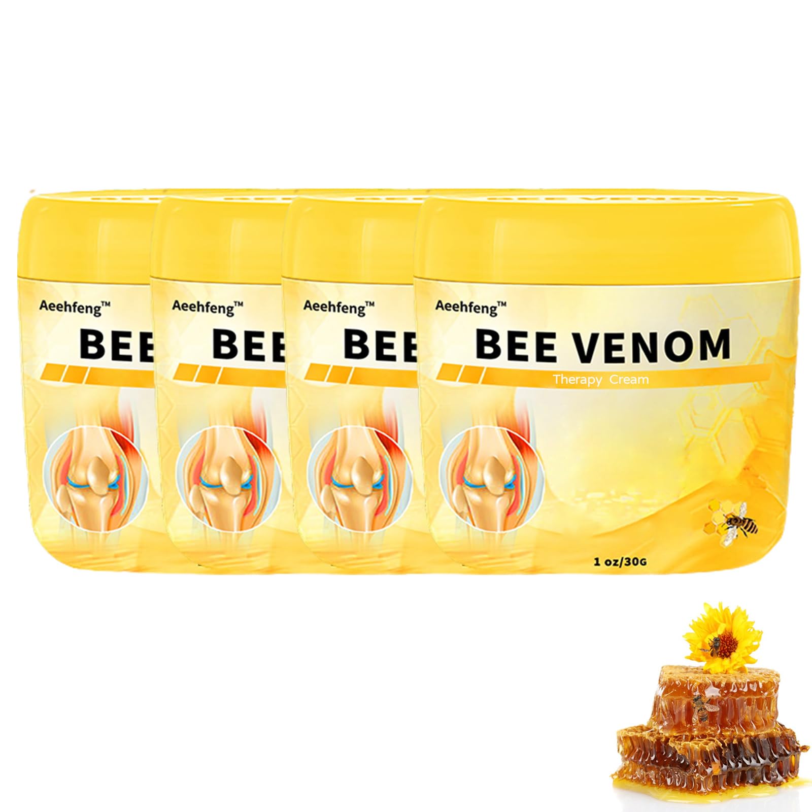 Bee Venom Advanced Joint and Bone Therapy Cream (4Bottle)