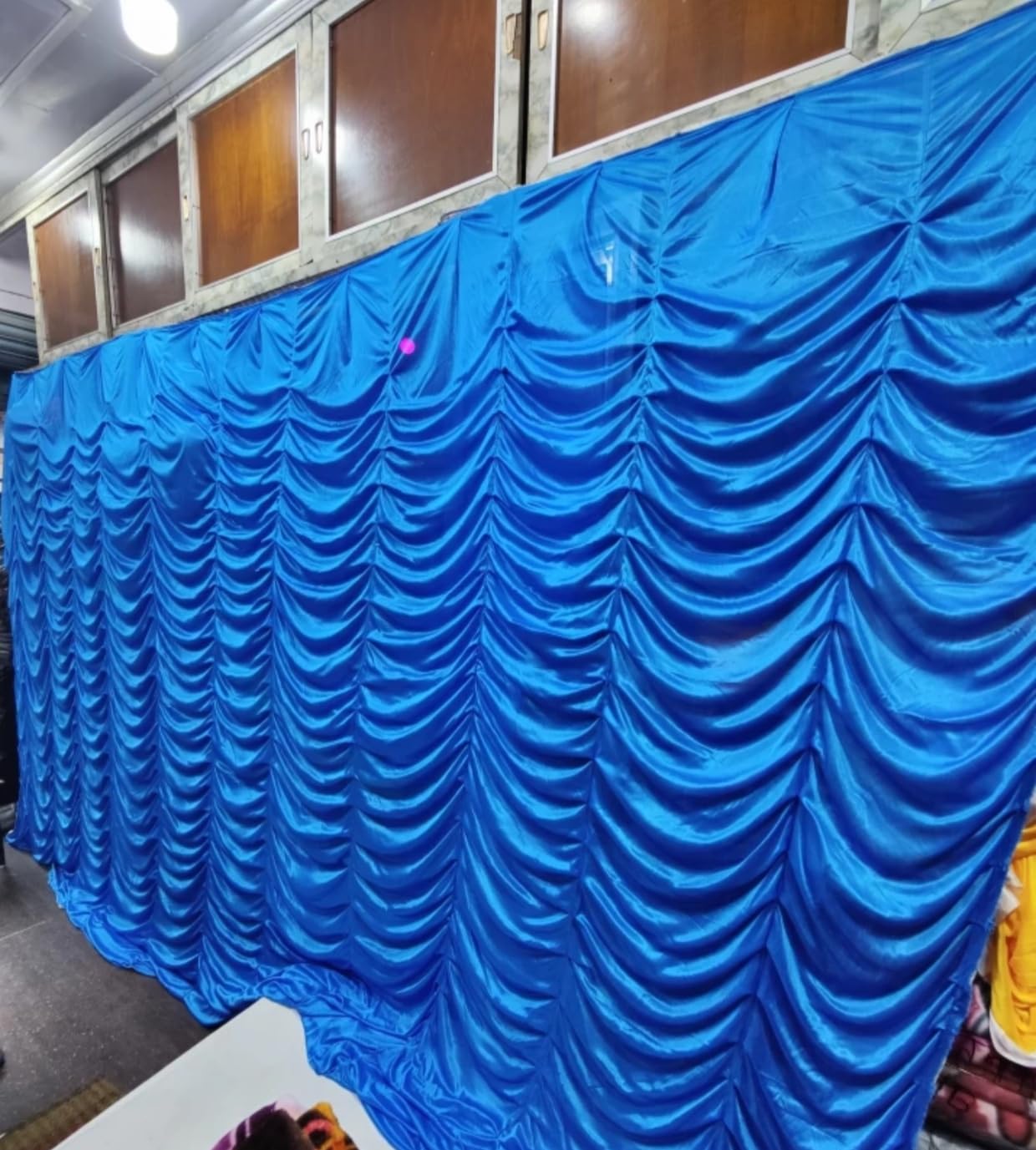 Tent Parda Lycra Perfect for Gatherings Weddings and Garden Parties Stylish Shelter for Unforgettable Occasions (15 * 10 Feet_Blue)