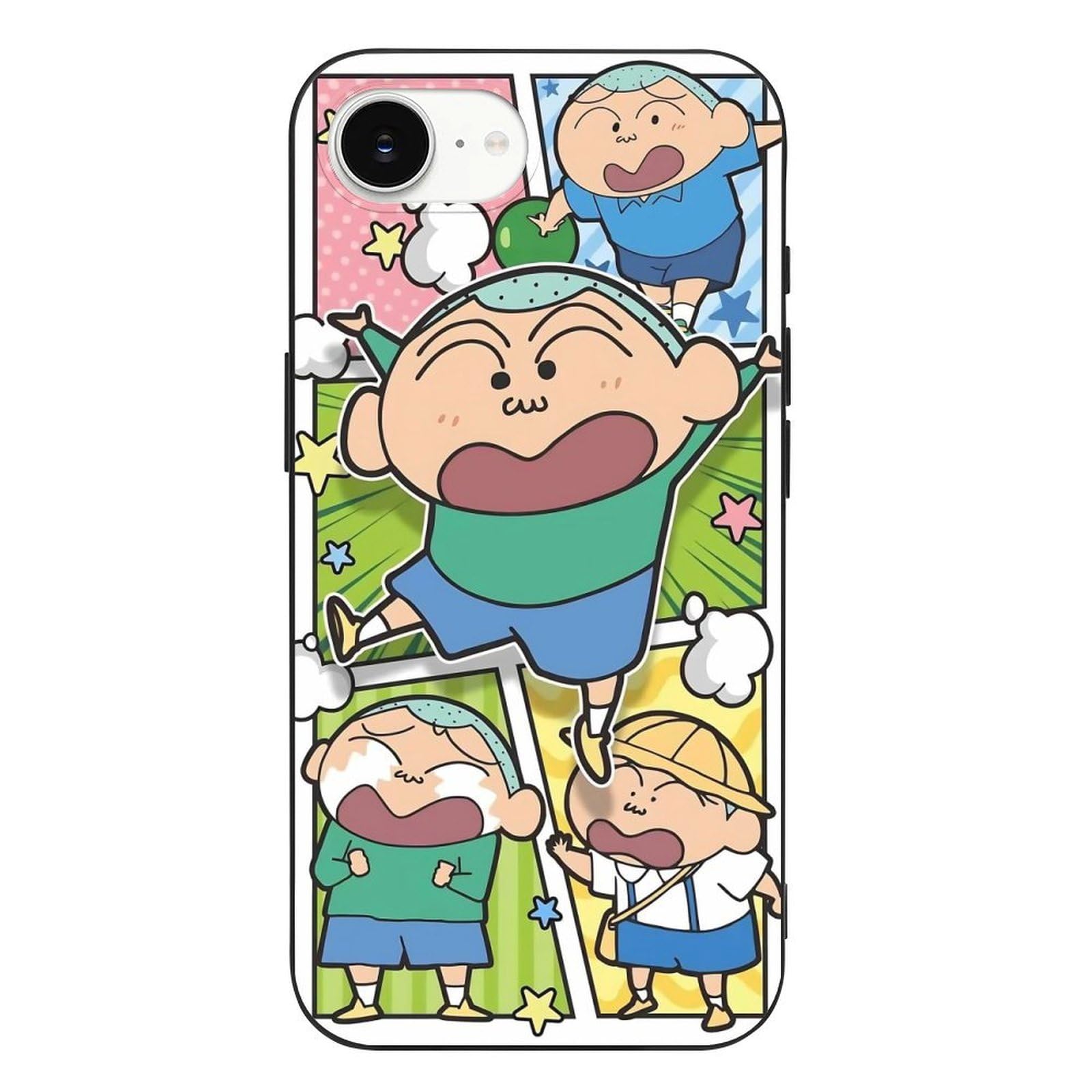 ジン君ティーンケース Amazon.co.jp: iPhone16e 用 ケース クレヨンしんちゃん マサオくん