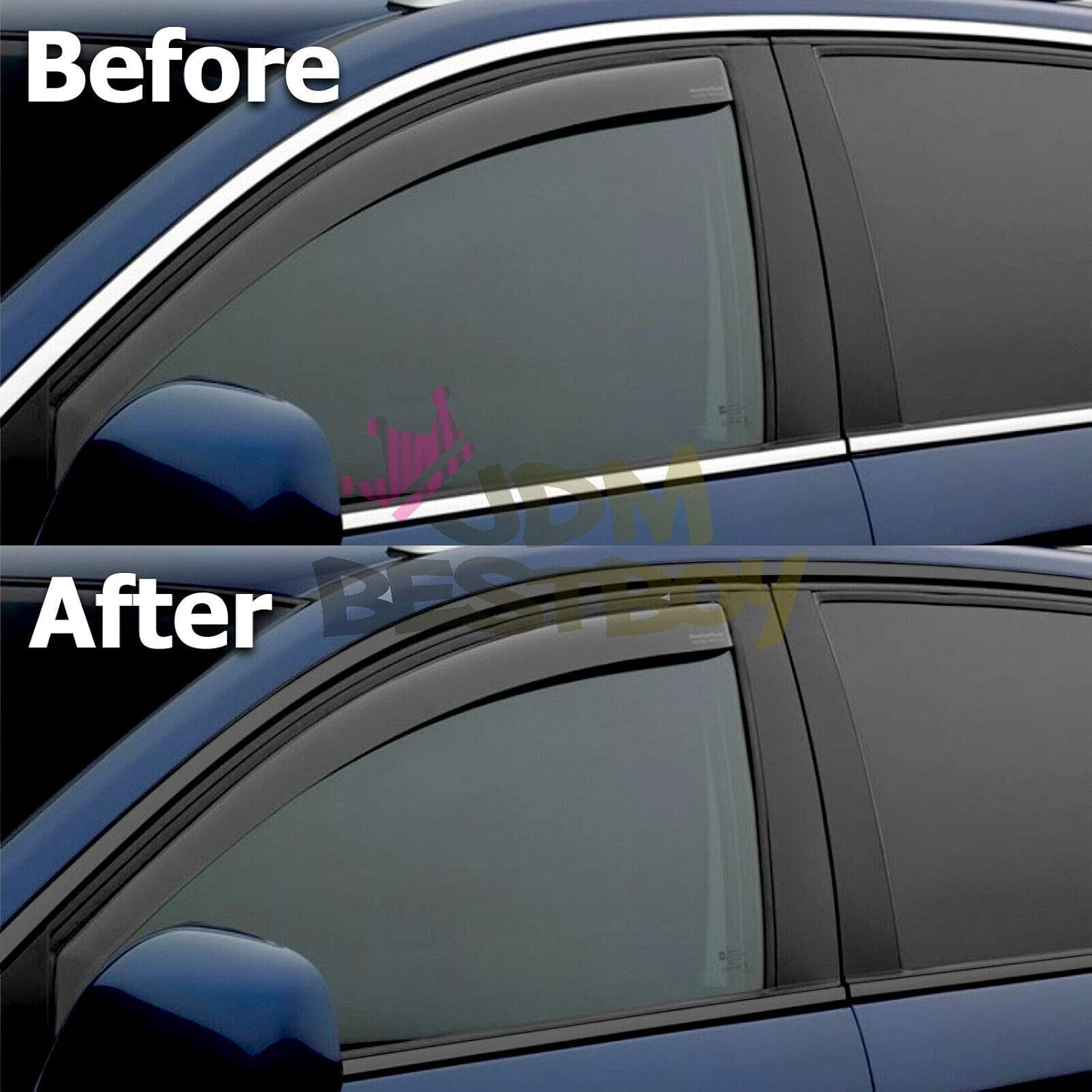 Free Tool Kit Avery Dennison Satin Black Vinyl Wrap Kit for Black Out Chrome Delete Window Trim Door Trim 2" x75Ft