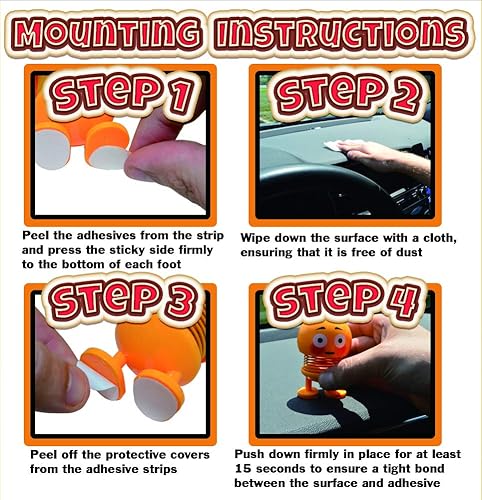 Miniatura 6 de SciencePurchase Cara guiñando con lengua Bobblehead figura decoración de coche  Lindo juguete de decoración interior recuerdo de fiesta adorno de