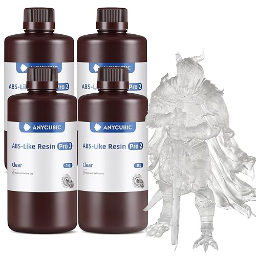 Vista 23 de ANYCUBIC ABS Like Resin Pro 2, resina de impresora 3D 8K mejorada con mayor resistencia y dureza, alta precisión, bajo olor, amplia compatibilidad