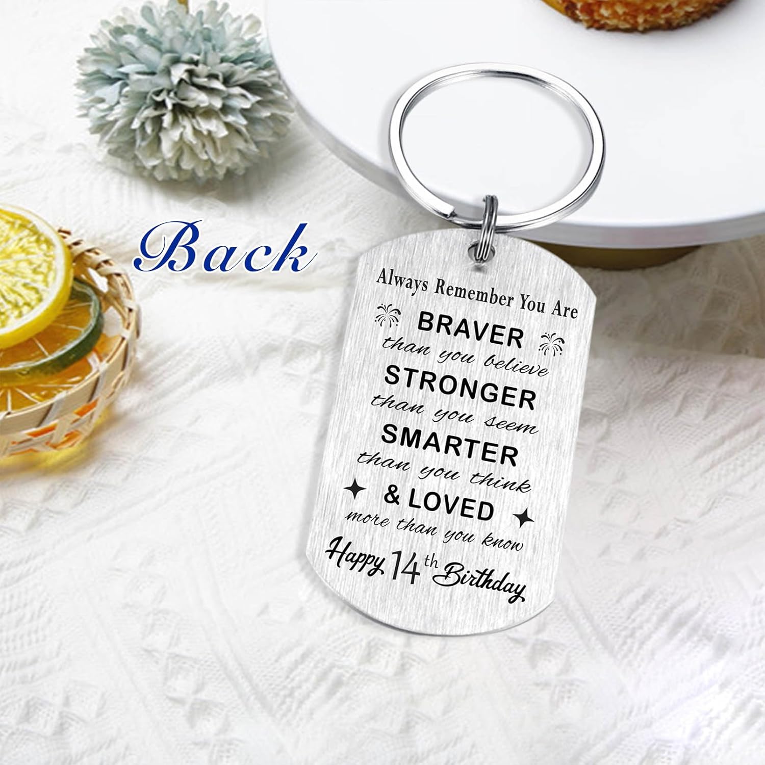 Yobent 14th Birthday Gifts for Teen Boys Men 2012, Happy 14th Birthday Keychain, 14 Year Old Bday Gifts for Her Women, The Legend Was Born in 2012 - Image 5