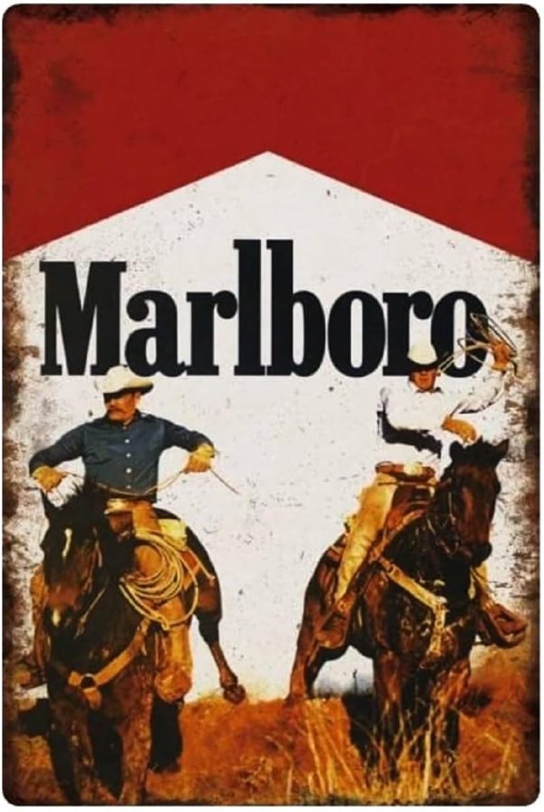 ALPS アルプス カウボーイ ブリキ Amazon.co.jp: Marlboro Man カウボーイ ブリキ看板 ヴィンテージ 壁