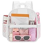 Oraben Clear Backpack for Stadium Events Stadium Backpack Waterproof 12x6x12 Clear Bag for Adult Concert Sport Work