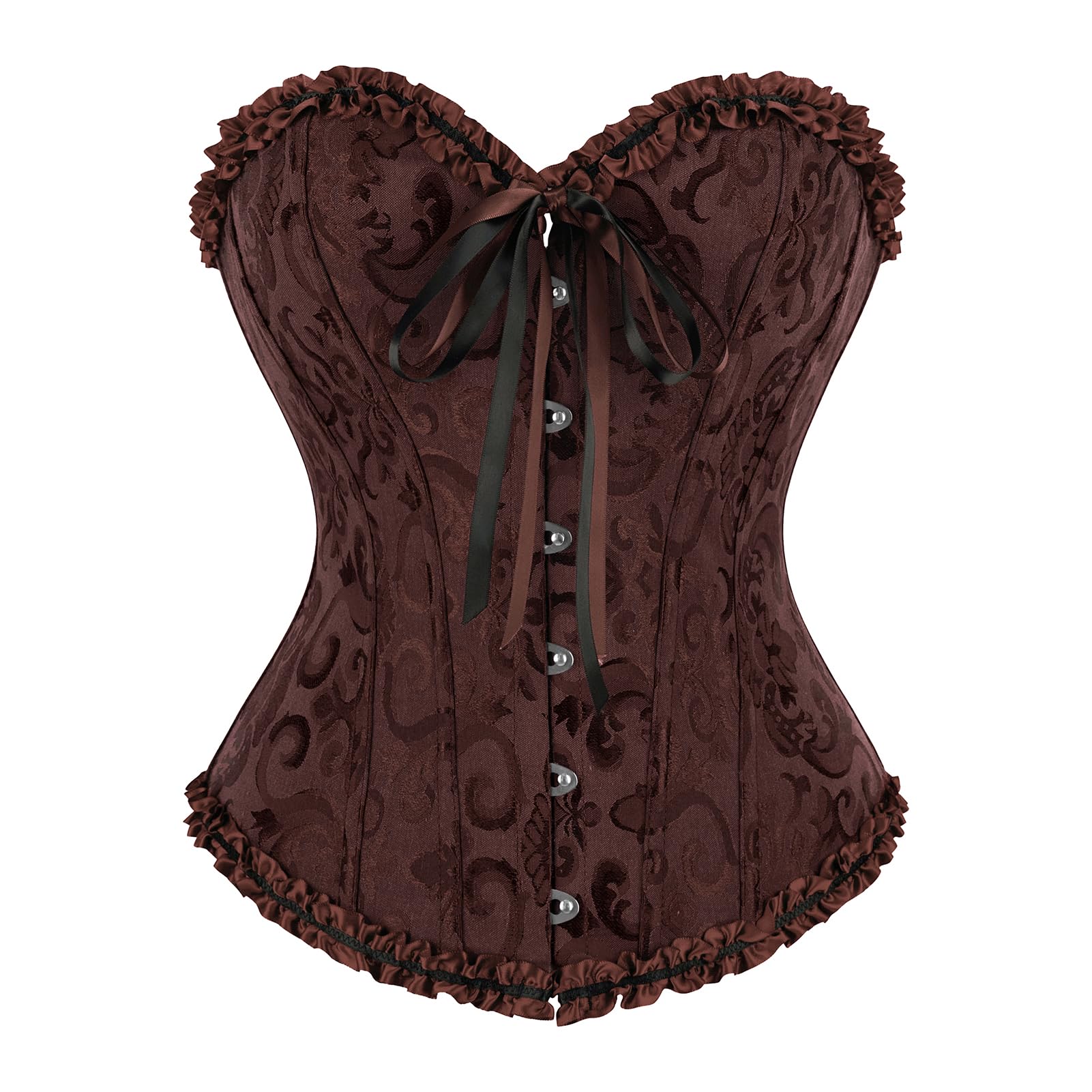 frawirshau Women's Overbust Costume Corset Renaissance Victorian