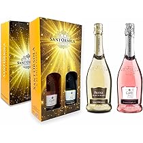 Sant’Orsola – Set Vino Cuvèe Prestige Blanc de Blancs e Rosè, da Prestigiosa Uva Italiana, Gusto Dolce con Note Fruttate e Aromatiche, 2×750 ml