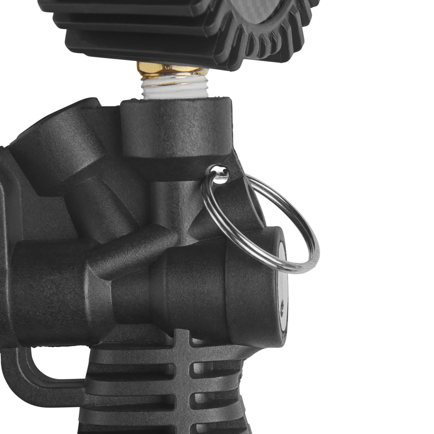 Milton Pro Digital Medidor de presión de neumáticos 572D, portabrocas de seguridad Kwik, mango de agarre de pistola, pantalla de 0.1 fácil de leer, presión máxima de 255 PSI, manguera de 36 pulgadas,