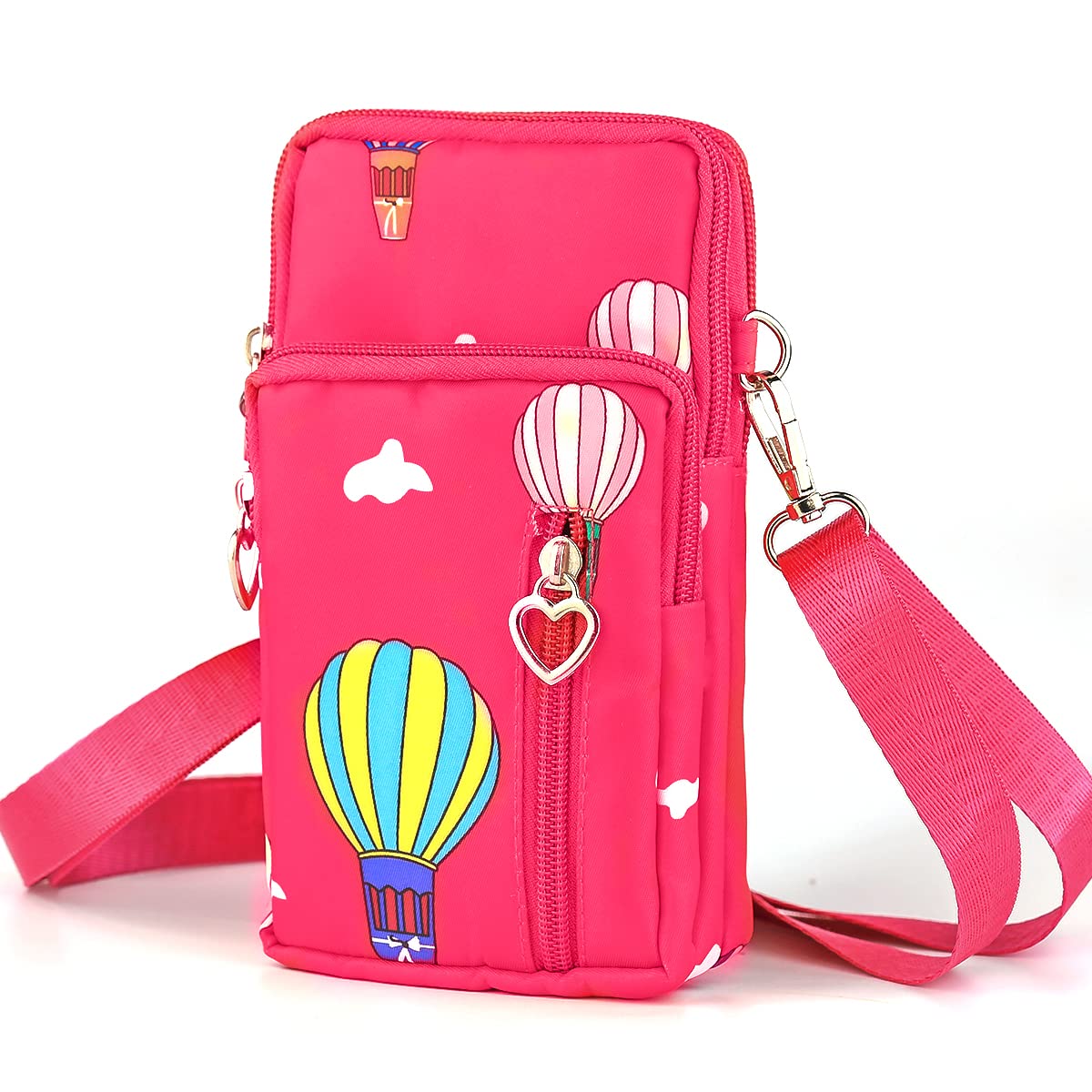 jrester Small mobile phone case for women, personality pattern, nylon fashion shoulder bag, shoulder bag, arm bag, zip pocket for women