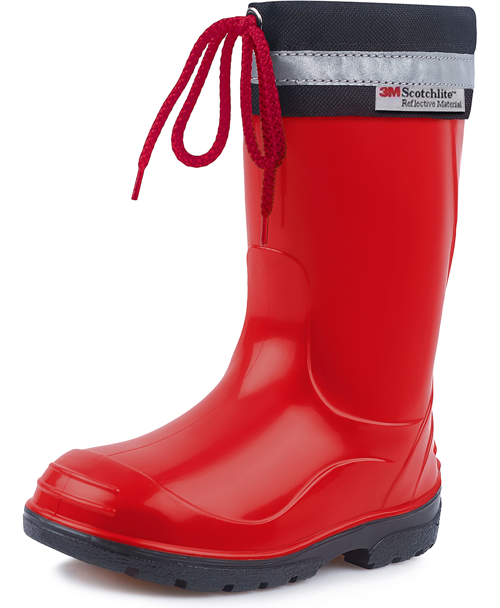 Ladeheid Kinder Gummistiefel mit Stulpe Regenstiefel für Jungen und Mädchen LA-972